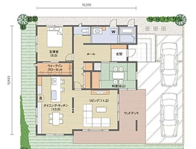 2LDKの間取り